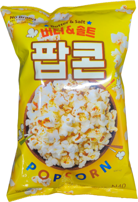 노브랜드 버터 & 솔트 팝콘 100g, 6개