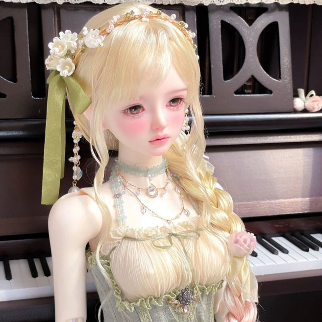 BJD 娃娃 鈴蘭4分BJD 素體SD娃娃, 1個, 裸娃不化妝,淺普