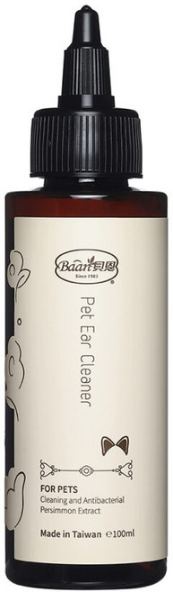 Baan Pets 貝恩 寵物潔耳液 100ml 犬貓適用, 1個