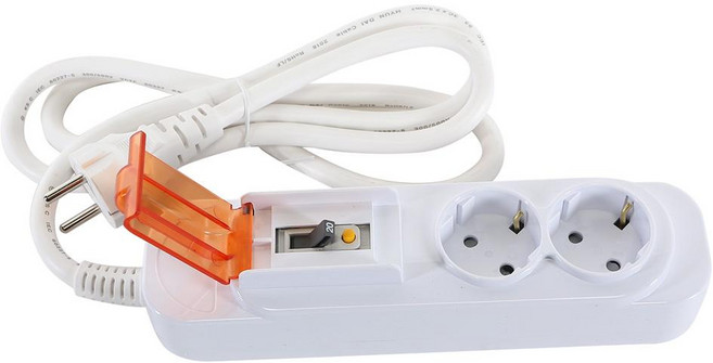 대한이라이트 DHM-HEG-2C 고용량 멀티탭 2구 1.5M, 1세트