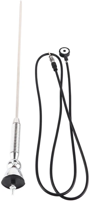 18" 자동차 안테나 자동차 지붕 부스터 확장 AM/FM 자동차 공중 안테나 액세서리 라디오 180 ° 회전, 01 Black