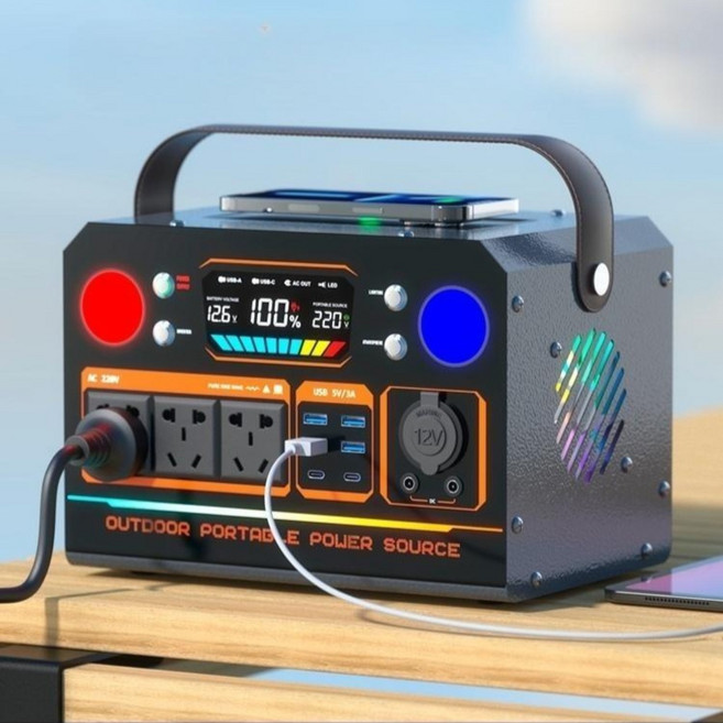 차박 파워뱅크 인산철 야외 대용량 배터리 2000W, 0mAh, 1개