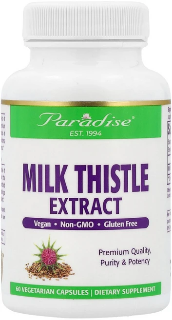 파라다이스허브 밀크씨슬 식물성 캡슐 60개, PAR77726, 1개, 60정 - 쿠팡