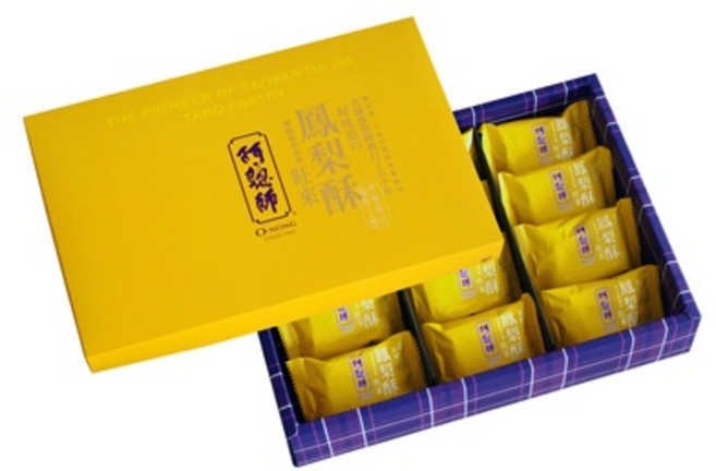 阿聰師 純手工 鳳梨酥 旅行小盒裝 禮盒裝 蛋奶素 臺灣餅, 1套, 禮盒裝/12入