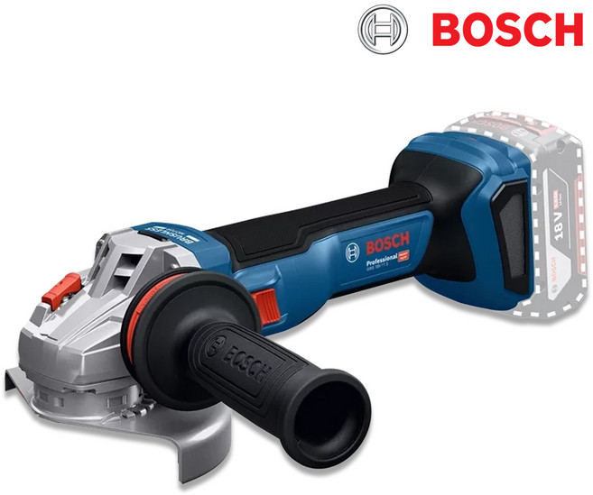 보쉬 GWS18V-11S 충전 그라인더 18V 본체만 125mm 6단 속도조절 M14 무선 절단 절삭, 1개