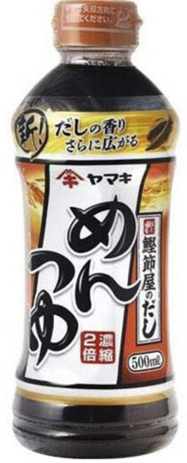 야마사 2배 농축 멘쯔유, 1개, 500ml