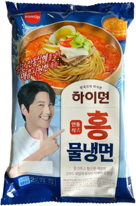 [삼립] 하이면 홍 물냉면 900g, 1개