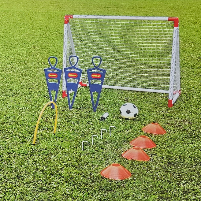 프로맥스 축구골대 연습세트 7129T 모형수비수 패싱아치 축구공 접시콘 포함