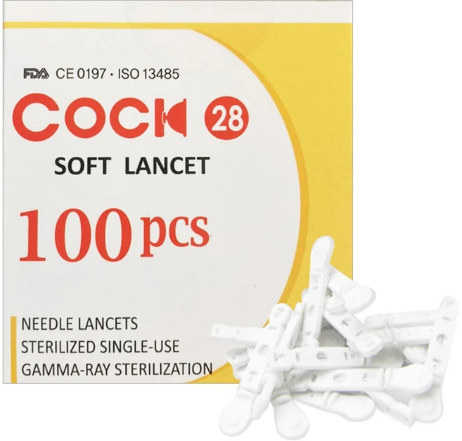 COOK (로슈 아큐첵 전용 채혈침) 쿡소프트란셋 28G 100개입 채혈기/채혈침, 1개 - 쿠팡