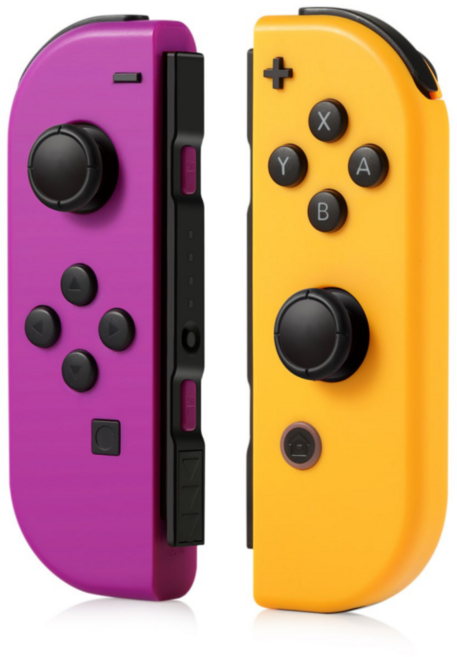 닌텐도 스위치 및 OLED 호환 조이콘, 퍼플+오렌지, 1세트, HS-SW506