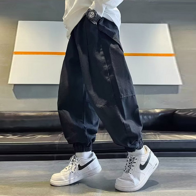 봄가을 주니어 와이드 배기 조거팬츠