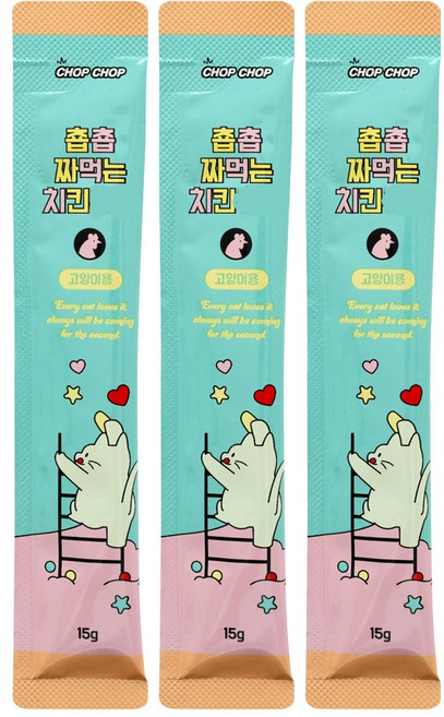 춉춉 짜먹는 고양이스틱 치킨 15g X 120개입 2박스, 240개