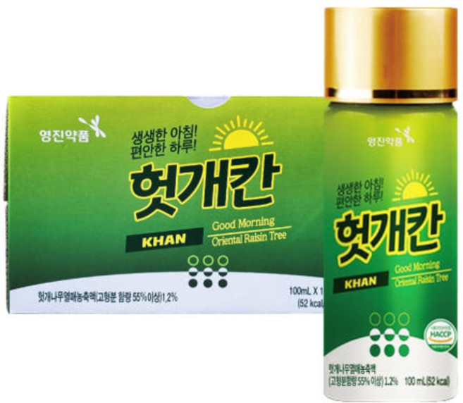 영진 헛개칸 100ml, 40개