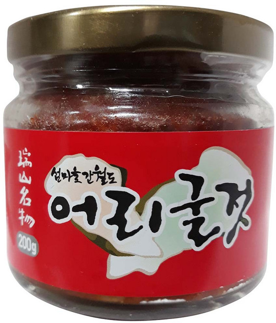 섬마을 간월도 어리굴젓 200g 서산 명인 국산 양념 젓갈 이강산닷컴, 1개