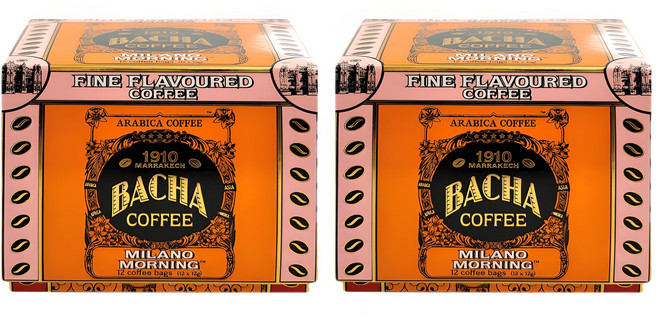 BACHA COFFEE 밀라노 모닝 커피 기프트박스, 12g, 12개입, 2개