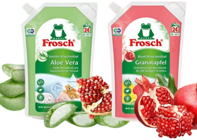 프로쉬 알칼리 코스트코 세탁세제 알로에베라 석류 리필파우치 계량스푼o, 2개, 1.44L