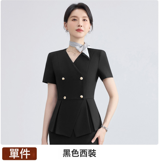 藏青色西裝外套