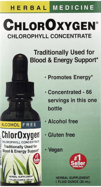 몸관리하세요 겨울입니다 Herbs Etc. ChlorOxygen® 엽록소 농축물 알코올 무함유 30ml(1fl oz) 특별관리진행, HerbsEtcChlorOxygen엽록소농축물알코올무함, 1개, 30ml - 쿠팡