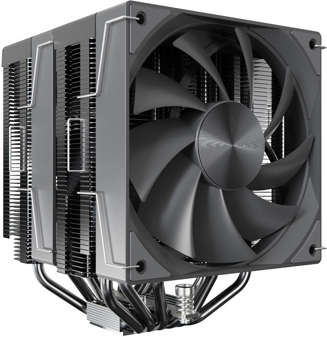 앱코 타이폰 DT120X6 듀얼타워 공랭쿨러, 블랙, 1개, 선택하세요