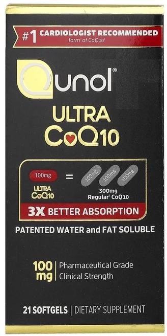 큐놀 울트라 코큐텐 100mg Qunol Ultra CoQ10 100 mg 21정, 1개 - 쿠팡