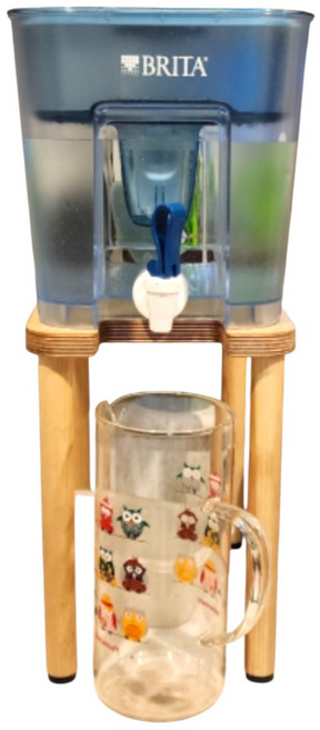 울프캠핑 브리타 플로우 정수기 8.2L전용 받침대 대형, 1개, 네추럴