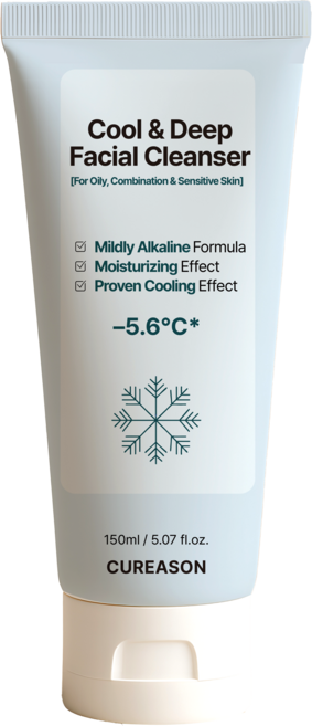 큐리즌 판테놀 쿨링 약알칼리성 클렌징폼 민감성 지성, 1개, 150ml
