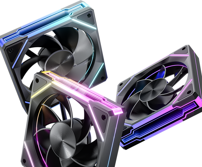 페이버컴퓨터 Asiahorse AMICI Pro ARGB 120mm 쿨러팬 블랙 화이트, 1개, 리버스