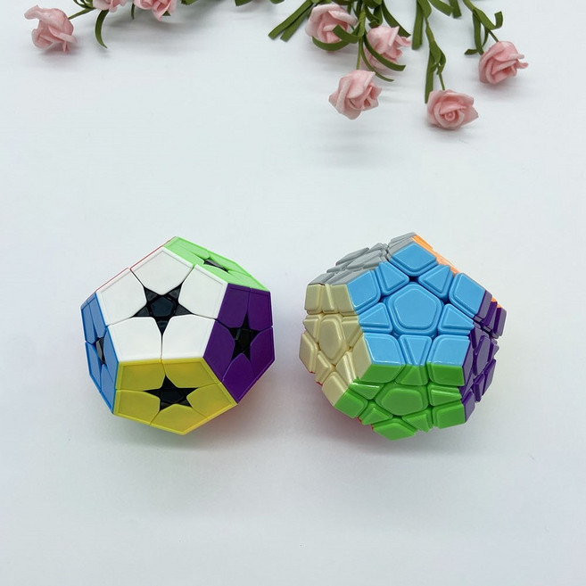 MoYu 메가밍크스 2X2 3X3 큐브 특수큐브 22 33 퍼즐 222 333 Megaminx / 10개 이상 구매시 마론8색펜 1개 증정, 2x2 메가밍크스, 혼합색상