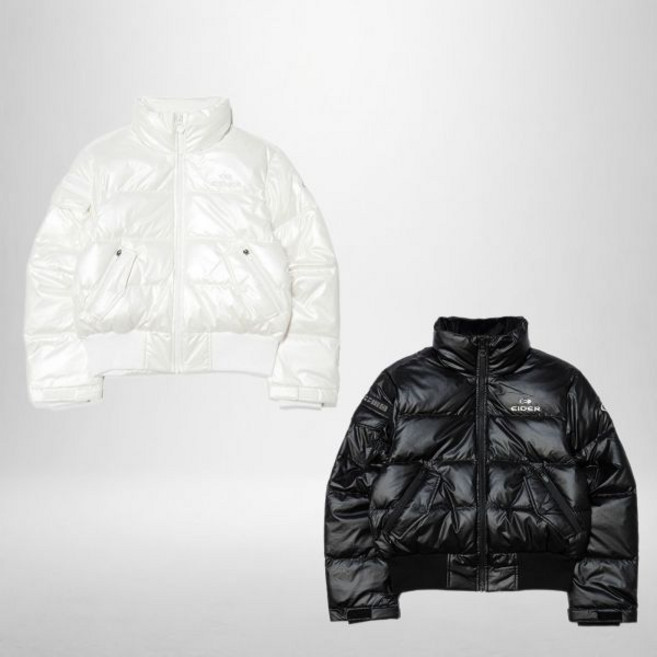 아이더 장원영 숏패딩 스투키 여성 유광 글로시 숏 푸퍼 구스다운 DWW24553 175626