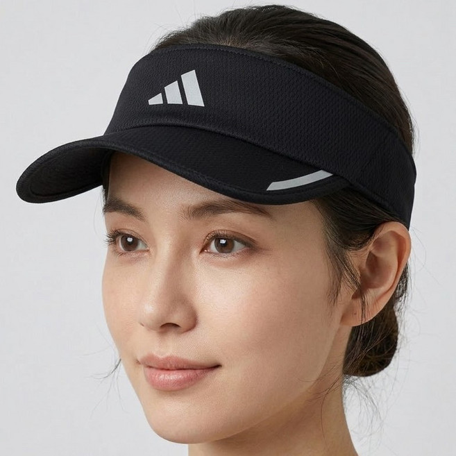 아디다스 썬 바이저 남녀공용 기능성 골프 모자 테니스 배드민턴 스트랩 조절 가능 썬캡