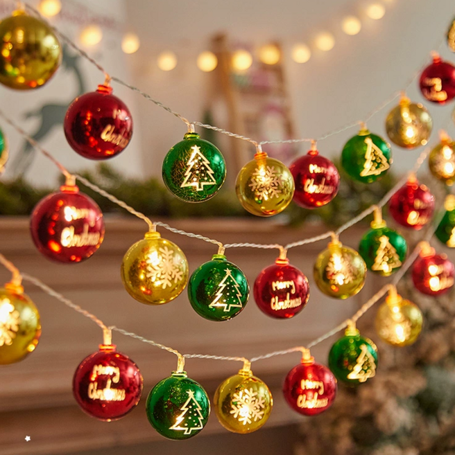 ROOICE 크리스마스 건전지 LED 장식 조명 줄전구 세트 BINYAN-3, B-3M20구, 1개