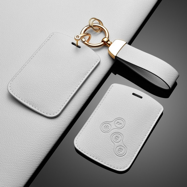 카로카 르노 호환 가죽 키케이스 키커버 SM6 QM3 QM6 XM3 콜레오스, R-1, 베이지