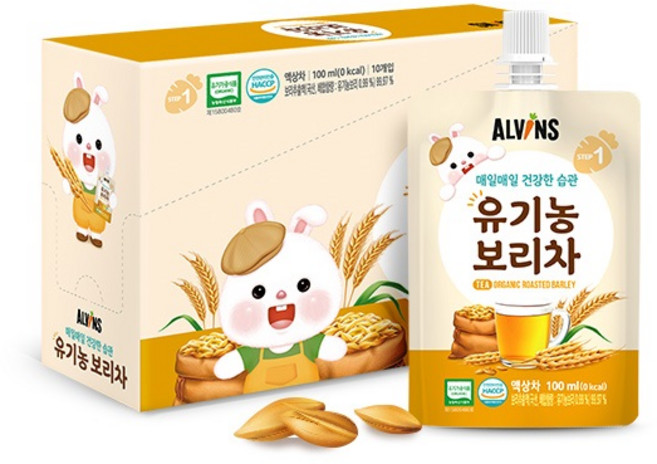 [엘빈즈] 매일매일 건강한습관 유기농보리차(액상차), 40개