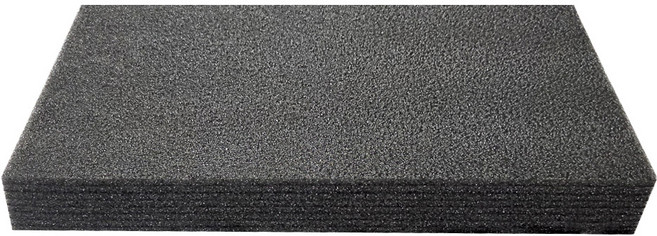 디와이엔텍 국내생산 두꺼운 발포지 에바폼 압축스폰지 PE폼 50 x 40 x 5 cm, 블랙, 1개