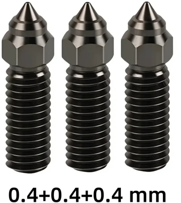 Ender-3 V3 KE 핫엔드 키트 Creality 프린터 세라믹 가열 블록 용 노즐 압출기 ° C, 01 Ender-3 V3 KE, 05 3PC 0.4 hard nozzle