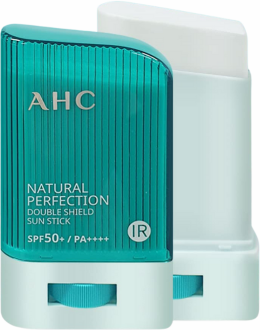AHC 清爽雙效防曬棒 SPF50 PA 防水抗汗 不沾手 敏感肌適用 韓國防曬, 1個, 雙效草本防曬棒22g(綠), 22g