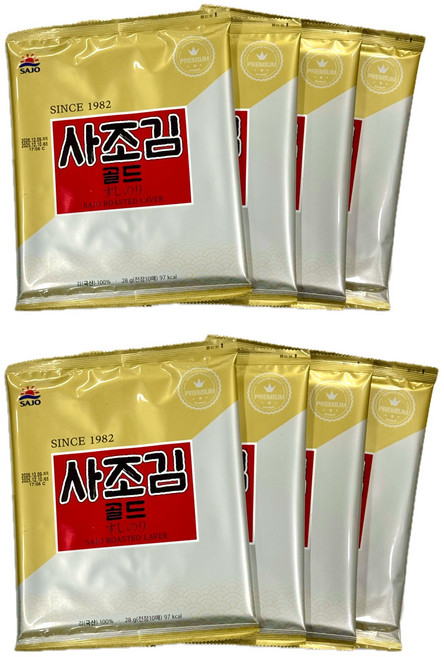 [사조김골드 대리점 발송] 맛있는 초밥 마끼 김밥용 고급 전장김, 28g, 1개