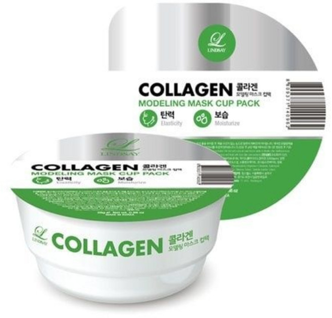 린제이 콜라겐 일회용 필오프 마스크 컵 모델링팩 28g, 1개입, 1개