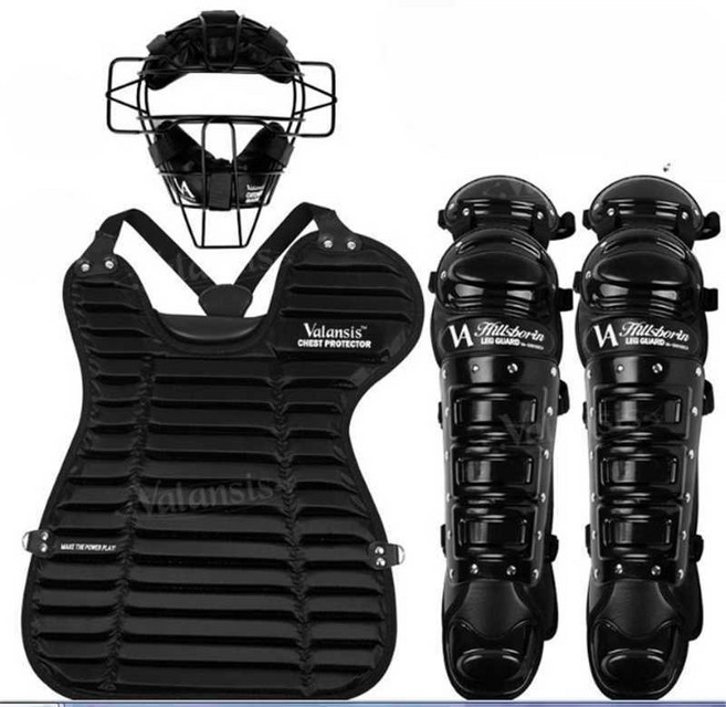 야구 포수보호 장비 부상 방지 랙가드 보호대 무릎 얼굴보호대, 1개, 10. 가슴 보호대/블랙