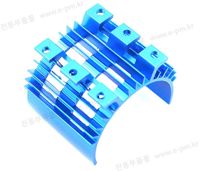 550 모터 방열판 RC카 전동차 기어박스, 2번 팬장착형, 1개