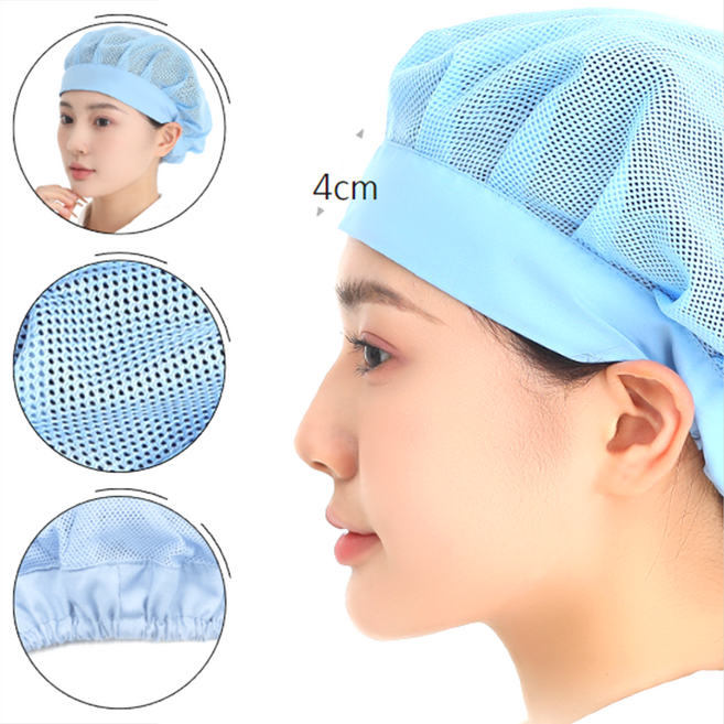 마미앤 망사 위생모자 2P 요리 주방 두건, 2개, 스카이