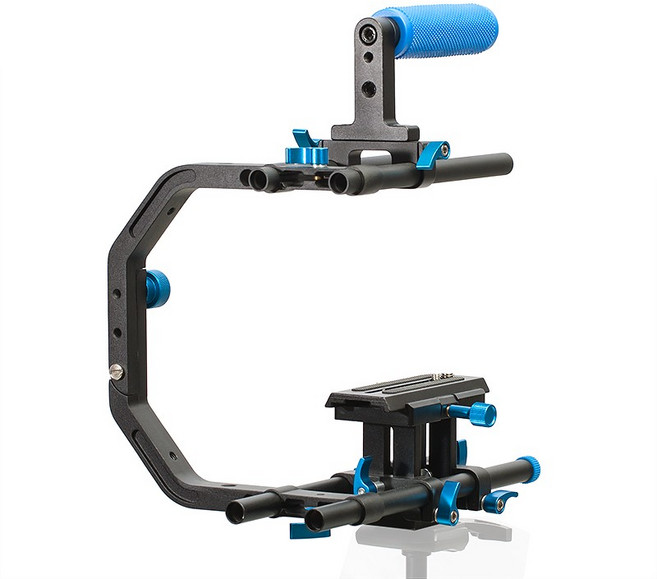 三重 單眼 A7 BMCC 通用 手提 錄影套件 兔籠 C形臂支架, 1個