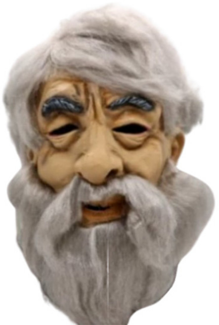 긴수염 할아버지 가면 노인 코스프레, 1개