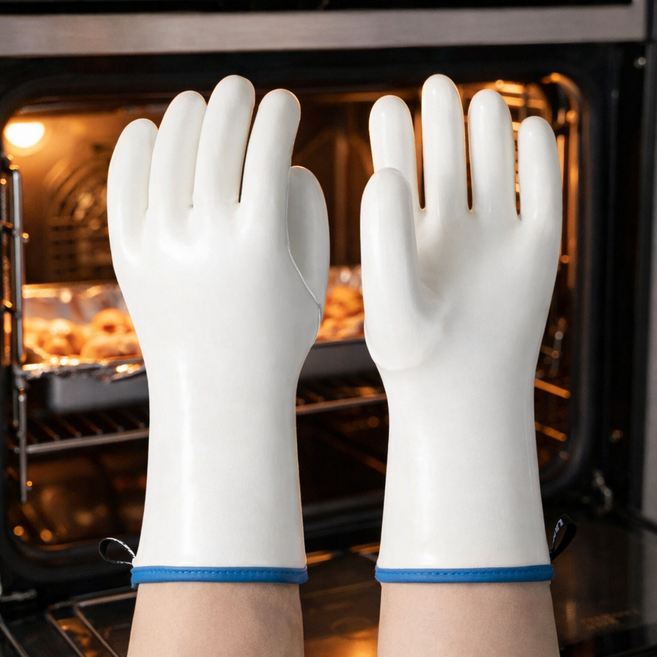 S860 LANON 논슬립 액체 실리콘 내열 저온 방수장갑, 1개