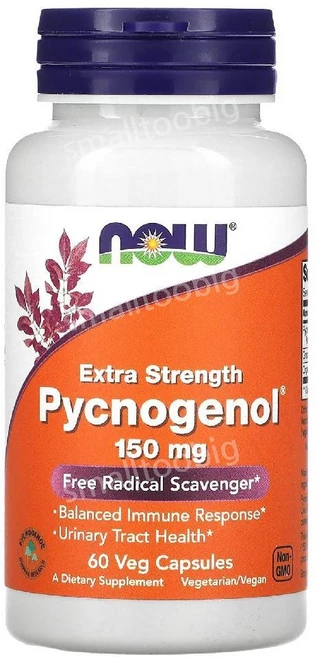 나우푸드 엑스트라 스트렝쓰 피크노제놀 150mg 60베지캡슐 프랑스 해상소나무껍질 포도씨 강황뿌리 호팍사 소나무껍질추출물, 1개, 60정 - 쿠팡