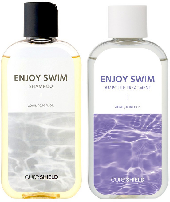 인조이스윔 수영장 샴푸 트리트먼트 염소 냄새 제거 수영 세트, 1개