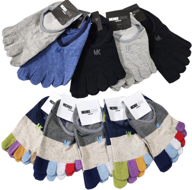 폴로나이즈 미지코 여성 남성 양말 덧신발가락 5켤레 국내산