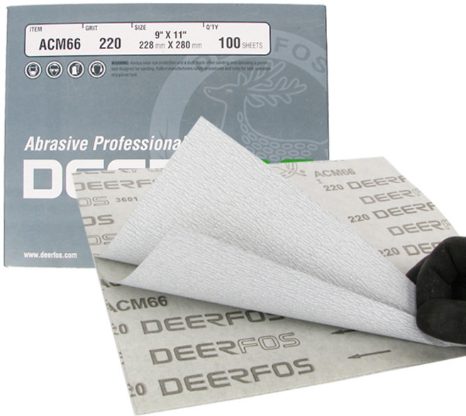 흰색사포 백색사포 MSC사포 종이사포 디어포스 ACM66 (100장단위), (01) 80방(100장), 1세트