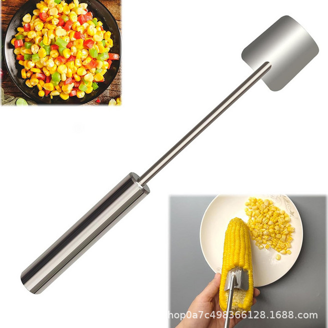 옥수수 속 제거제 스테인레스 스틸 대패질 인체공학적 손잡이 필러 껍질을 벗기고 분리하고 최소한의 노력, 01 CHINA, 1개