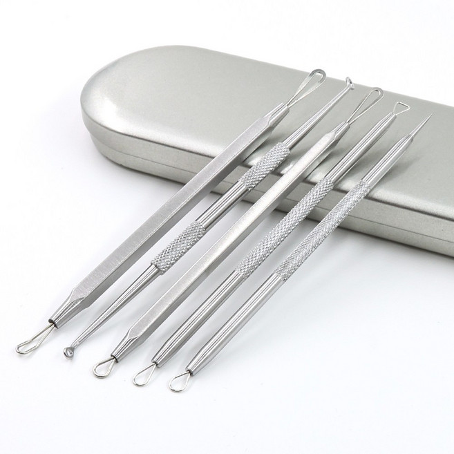 ANS 여드름 피지압출기 10종 블랙헤드제거기 화이트헤드 피부관리 피지관리 의료용큐렛 큐렛, 1개